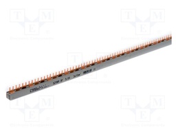 Busbar; 10mm2; Poles: 3; Urated: 400V; 63A; fork; No.of mod: 54; PVC