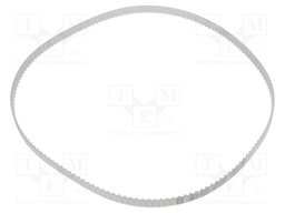Timing belt; T5; W: 10mm; H: 2.2mm; Lw: 800mm; Tooth height: 1.2mm