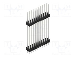 Connector: pin strips; pin header; male; PIN: 20; 2.54mm; THT; 2x10