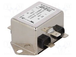 Filter: anti-interference; 250VAC; Ioper.max: 6A; Ir: 0.5mA