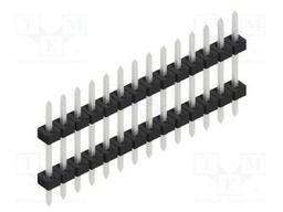 Connector: pin strips; pin header; male; PIN: 14; 2mm; THT; 1x14