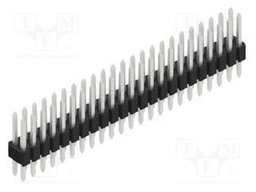 Connector: pin strips; pin header; male; PIN: 46; 1.27mm; THT; 2x23