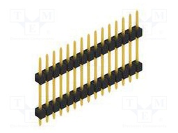 Connector: pin strips; pin header; male; PIN: 15; 2.54mm; THT; 1x15