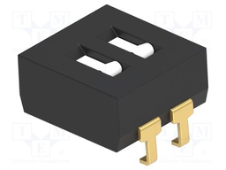 Switch: DIP-SWITCH; Poles number: 2; OFF-ON; 0.025A/24VDC; Pos: 2