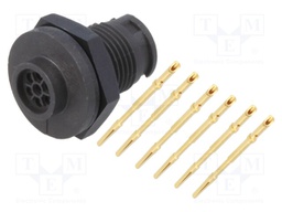 Connector: circular; Series: EN2; socket; female; soldering; PIN: 6