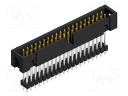 Connector: pin strips; pin header; male; PIN: 40; 2.54mm; THT; 2x20