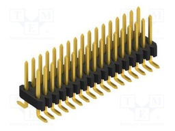 Connector: pin strips; pin header; male; PIN: 34; 1.27mm; SMT; 2x17