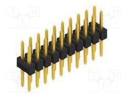 Connector: pin strips; pin header; male; PIN: 20; 2.54mm; THT; 2x10
