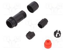 Connector: circular; plug; male; PIN: 2; w/o contacts; for cable