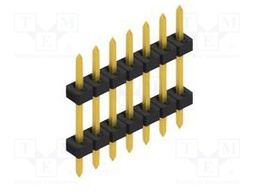 Connector: pin strips; pin header; male; PIN: 7; 2mm; THT; 1x7; 100V