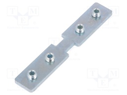 Connector 180°; natural; steel; Application: FRAME14