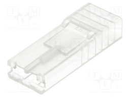 Terminals cover; female; for push-on 6.3mm connectors; ways: 1