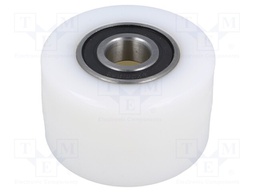Pallet roller; Ø: 80mm; W: 50mm; 600kg; Mat: polyamide; -20÷80°C
