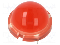 LED; 20mm; red; 500÷1050mcd; 120°; No.of term: 12; 20mA; 1.95÷2.5V