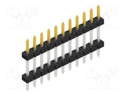 Connector: pin strips; pin header; male; PIN: 11; 2mm; THT; 1x11