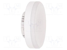 LED lamp; white cold; GX53; 220÷240VAC; 560lm; P: 6.4W; 120°; 6500K