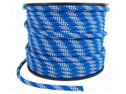 Rope; polypropylene; Ørope: 12mm; L: 100m; with a core; blue