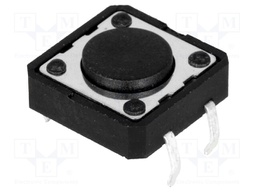Microswitch TACT; SPST-NO; Pos: 2; 0.05A/12VDC; THT; none; 1.6N