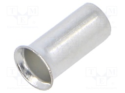 Tip: bootlace ferrule; non-insulated; copper; 6mm2; 8.8mm; tinned