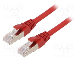 Patch cord; ETHERLINE® Cat.6a,S/FTP; 6a; stranded; Cu; LSZH; red