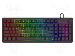 Keyboard; black; USB A; wired,US layout; 1.5m