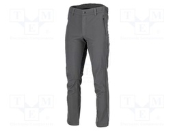 Soft-shell trousers; Size: L (179/92-98); grey; STRETCH; slim-fit
