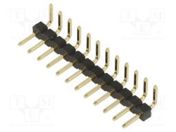 Pin Header, Wire-to-Board, 2 mm, 1 Rows, 12 Contacts, Through Hole, M22 Series