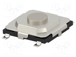 Microswitch TACT; SPST-NO; Pos: 2; 0.05A/12VDC; SMT; none; 1.6N