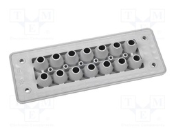 Multigate grommet; black; Holes no: 20; -40÷90°C; UL94V-0; IP66