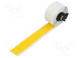 Tape; 25.4mm; 15.24m; yellow; self-adhesive; -40÷82°C