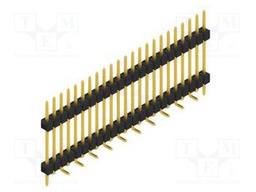 Connector: pin strips; pin header; male; PIN: 23; 2.54mm; SMT; 1x23