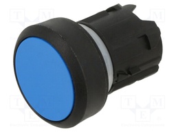 Switch: push-button; 22mm; Stabl.pos: 1; blue; IP66,IP67,IP69K