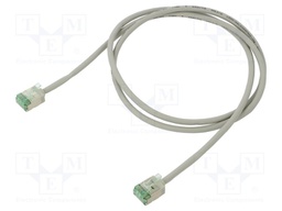 Patch cord; U/FTP; Cat 8.1; stranded; Cu; LSZH; grey; 1m; 32AWG