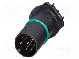 Connector: M12; contact insert; PIN: 8; 30V; straight; THR; A code