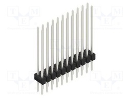 Connector: pin strips; pin header; male; PIN: 22; 2.54mm; THT; 2x11