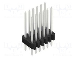 Connector: pin strips; pin header; male; PIN: 12; 1.27mm; THT; 2x6