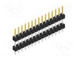 Connector: pin strips; pin header; male; PIN: 15; 2.54mm; THT; 1x15