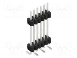 Connector: pin strips; pin header; male; PIN: 6; 1.27mm; SMT; 1x6