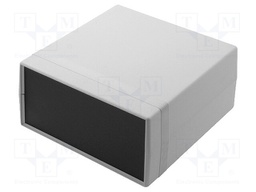 Enclosure: with panel; 1598; X: 160mm; Y: 160mm; Z: 86mm; ABS; grey