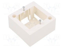 Enclosure: junction box; Colour: light grey; wall mount; Y: 81mm