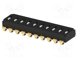 Switch: DIP-SWITCH; Poles number: 10; OFF-ON; 0.025A/24VDC; Pos: 2