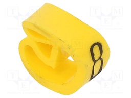 Markers for cables and wires; 4÷10mm; PVC; -30÷80°C; leaded