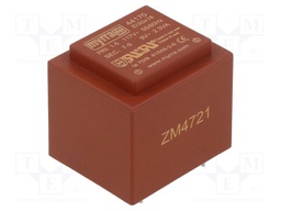 Transformer: encapsulated; 2.3VA; 117VAC; 9V; 256mA; Mounting: PCB
