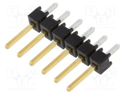 Connector: pin strips; pin header; male; PIN: 6; straight; 2.54mm