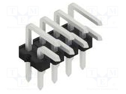 Connector: pin strips; pin header; male; PIN: 8; 2.54mm; THT; 2x4