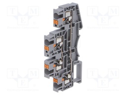 Splice terminal: rail; DSKK; for DIN rail mounting; spring clamp