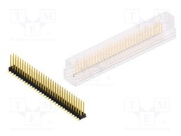 Connector: pin strips; pin header; male; PIN: 62; 2.54mm; SMT; 2x31