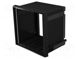 Enclosure: panel; X: 96mm; Y: 96mm; Z: 57mm; ABS + PC,PPO; black