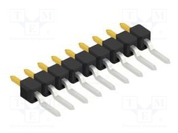 Connector: pin strips; pin header; male; PIN: 9; 2.54mm; SMT; 1x9