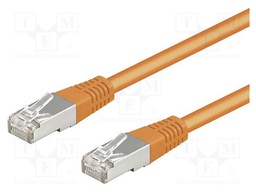 Patch cord; SF/UTP; 5e; stranded; CCA; PVC; orange; 20m; 26AWG